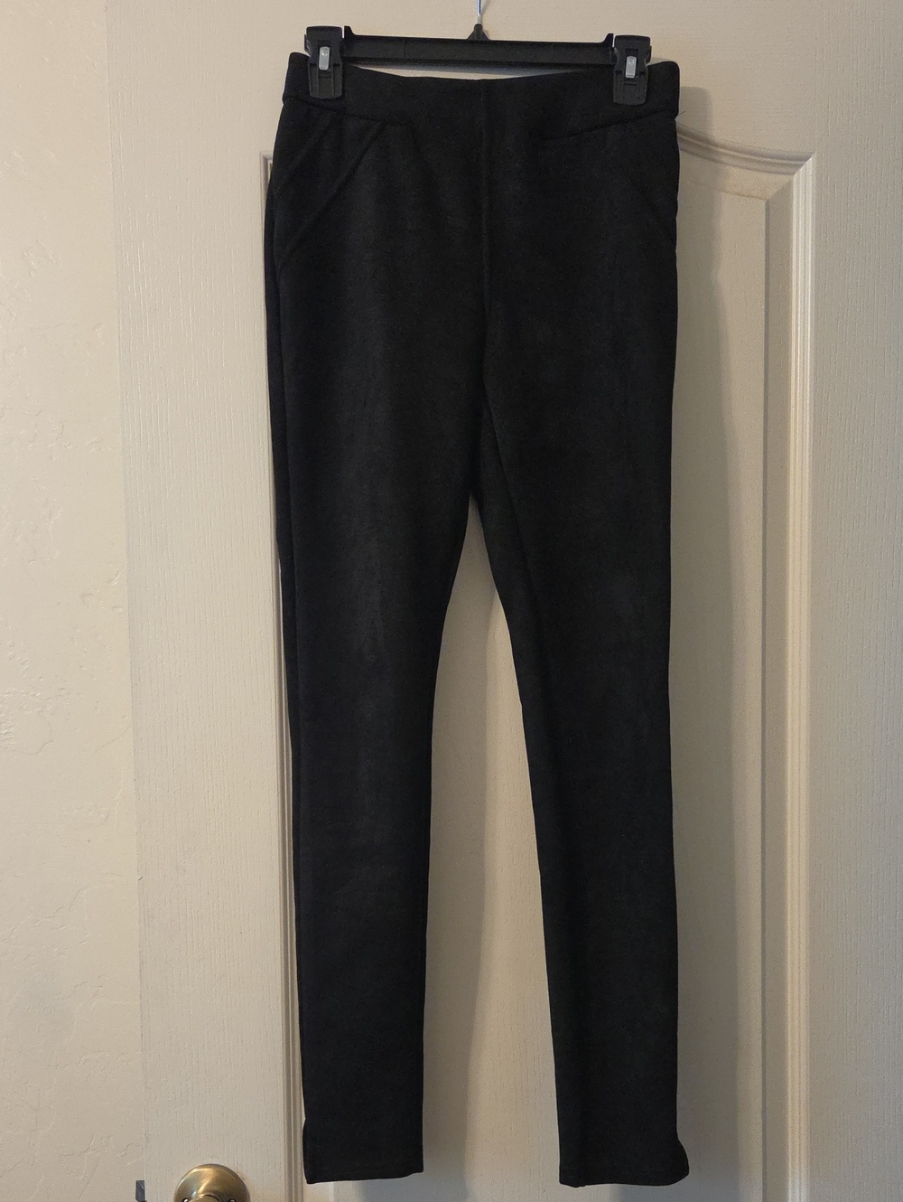 Anna & Ava Black Faux Suede Skinny Women's Jeans